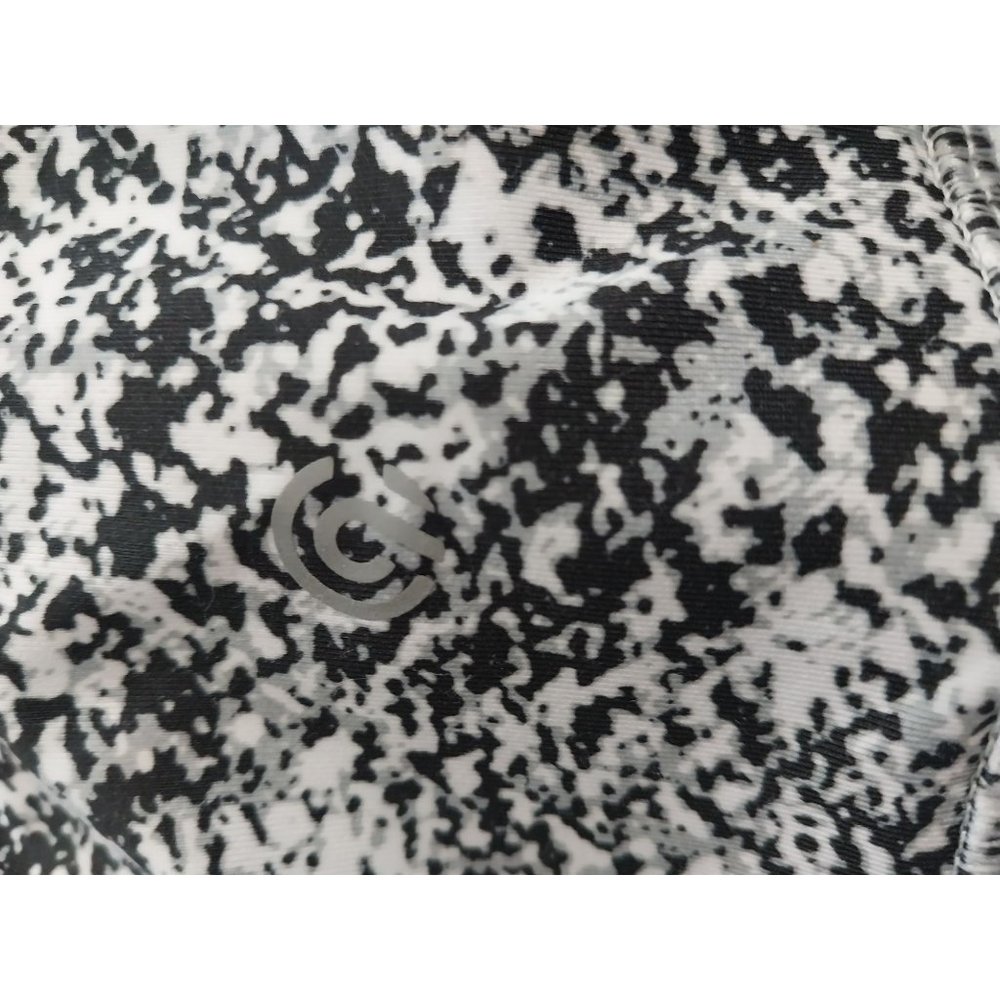 Champion Speckled Black White Athletic Stretch Leggings Womens Sz XL - Picture 5 of 8